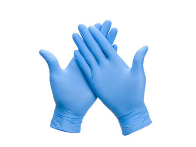 Powder-free nitrile gloves for sale 