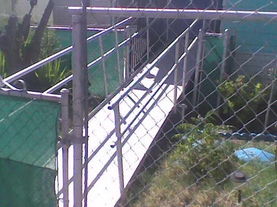 19 modular wheelchair ramp with rails