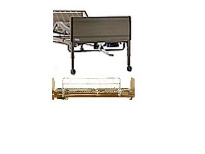 Electric bed w/ full rails & mattress