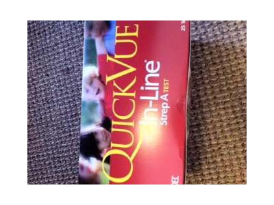 Quick Vue In line Strep A test kit