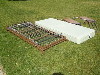 Two Twin Beds & Two Walkers W/Wheels